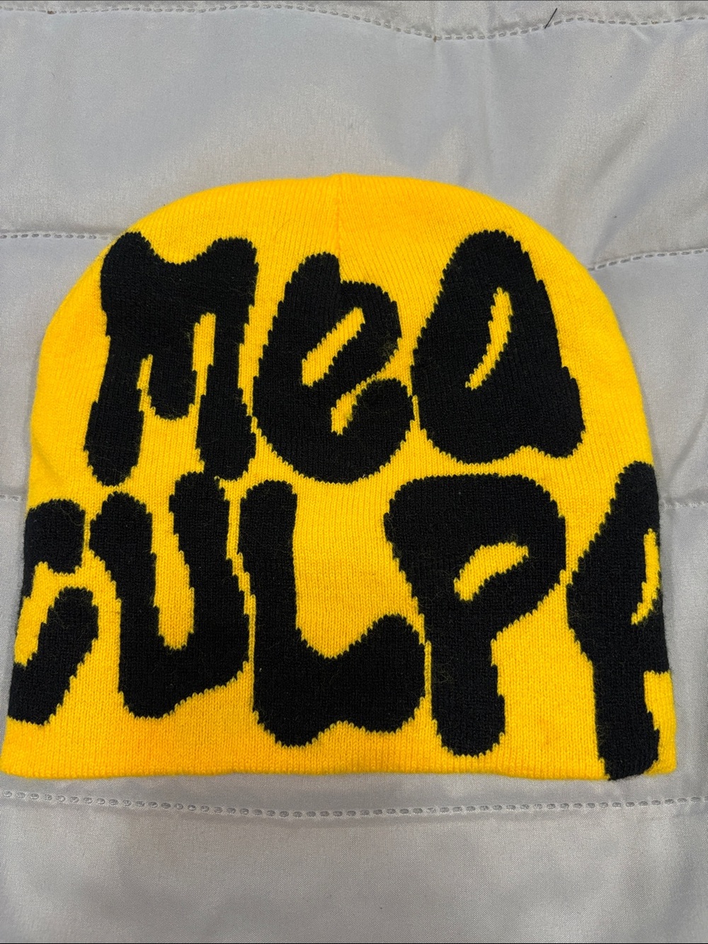 Yellow and Black Beanie Hat - Brand